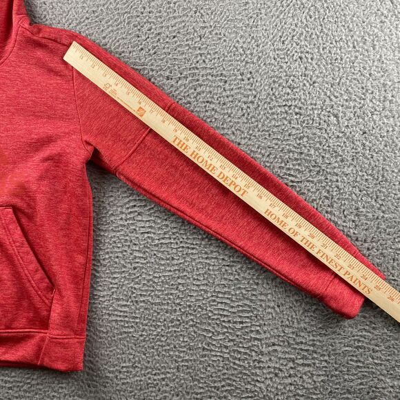 Adidas Hoodie Sweatshirt Womens Medium 12 14 Red Pullover Hooded Athletic EUC - Picture 7 of 12